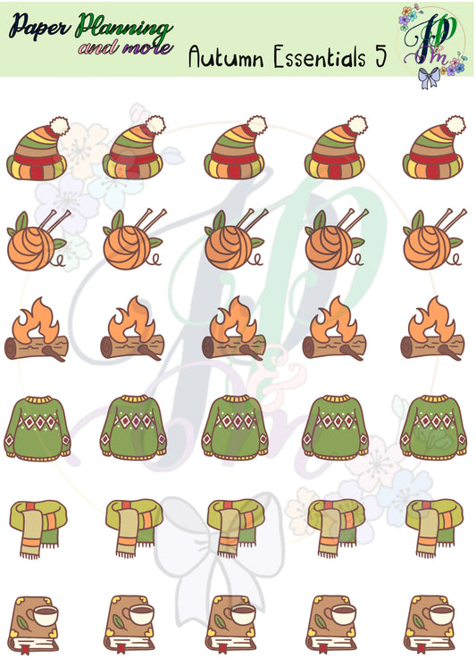 Autumn Essentials 5 Sticker Sheet