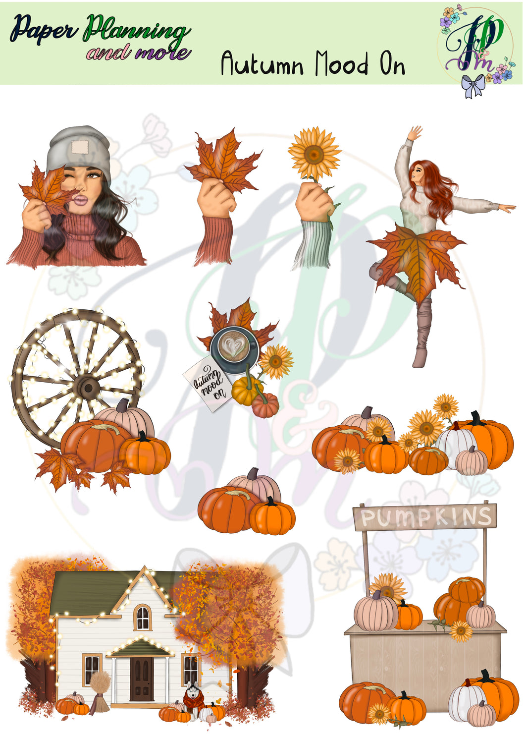 Autumn Mood On Sticker Sheet