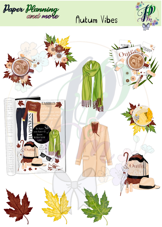 Autumn Vibes Sticker Sheet