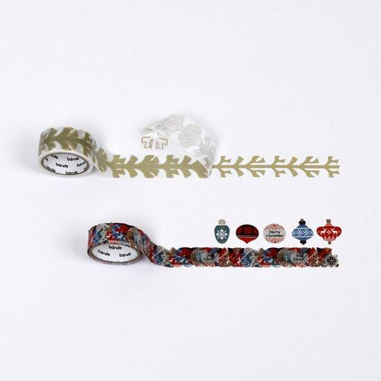 Bande - Masking Art Kit - Washi roll sticker & washi tape Christmas Nordic Tree