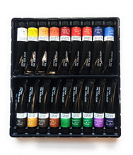 Load image into Gallery viewer, BRUSTRO Artists’ Oil Colour Set of 18 Colours X 12ML Tubes
