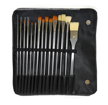 Load image into Gallery viewer, Brustro Artists Mixed Hair Brush Set with PU Bag (Pack of 15)
