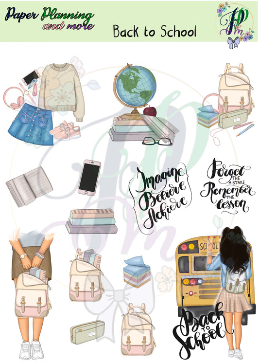 Back to School Sticker Sheet