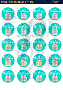 Birthday Sticker Sheet