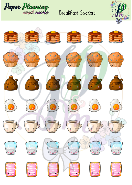 Breakfast Sticker Sheet