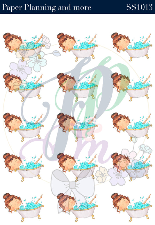 Bubble Bath Sticker Sheet