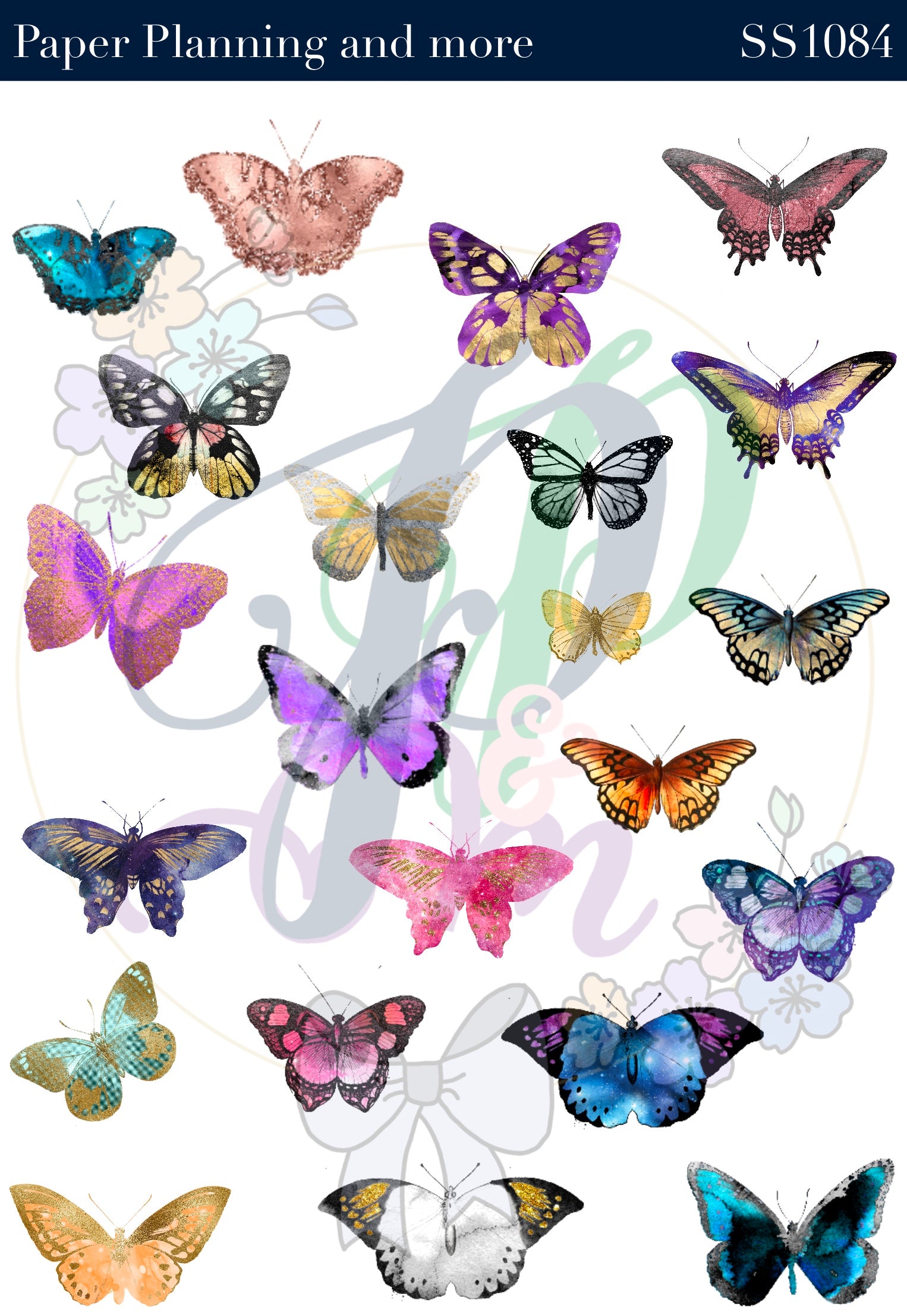 Butterflies 2 Sticker Sheet – Paper planning and more