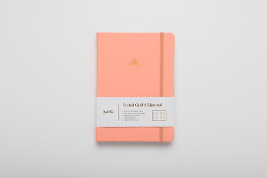 A5 DOT GRID JOURNAL - CLOUD - PASTEL PEACH