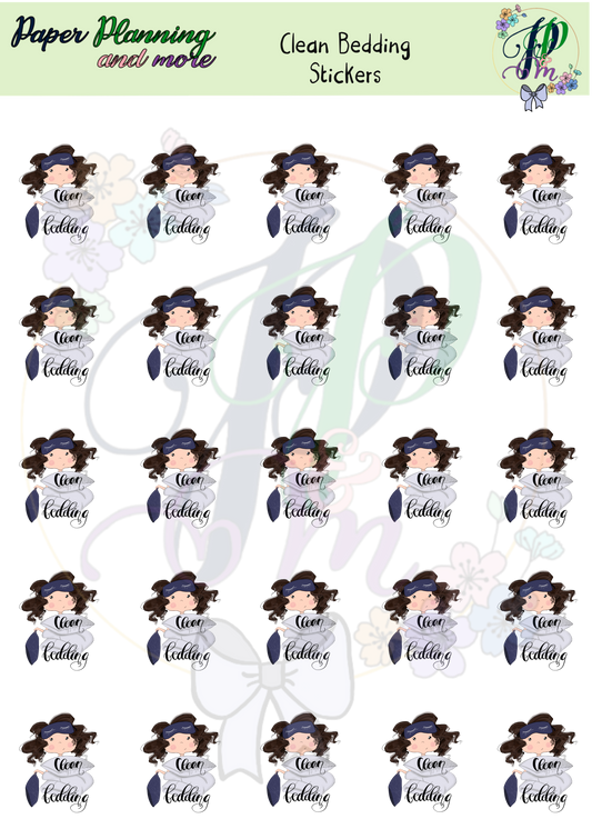Clean Bedding Sticker Sheet