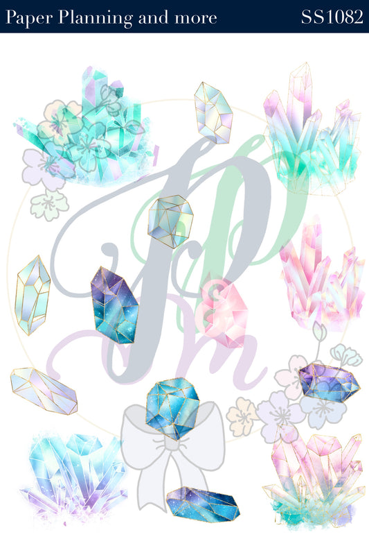 Crystals 2 Sticker Sheet