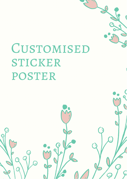 Customised Sticker Poster