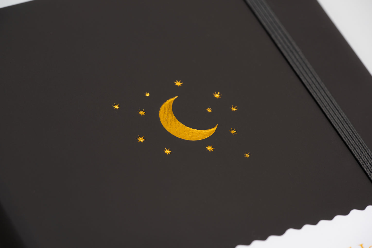 A5 DOT GRID JOURNAL - MOON AND STARS - CHARCOAL