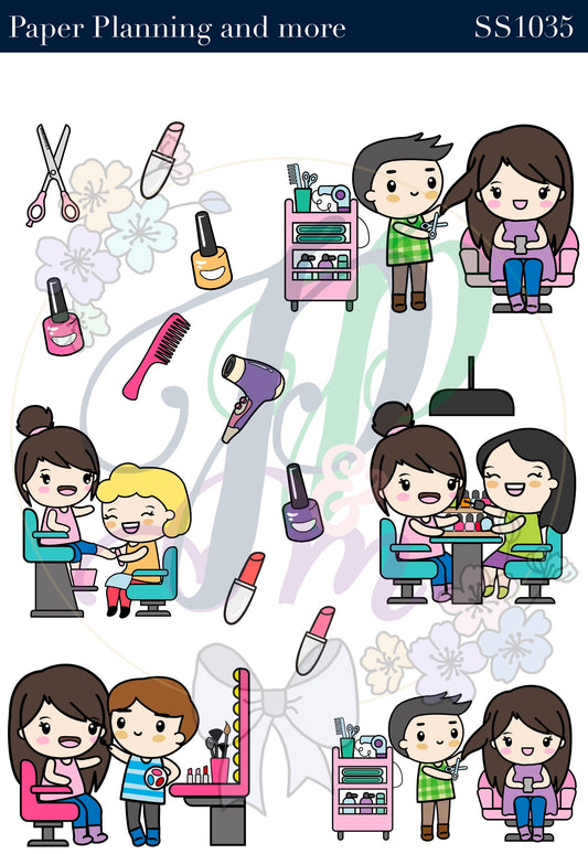 Day at the Salon Sticker Sheet