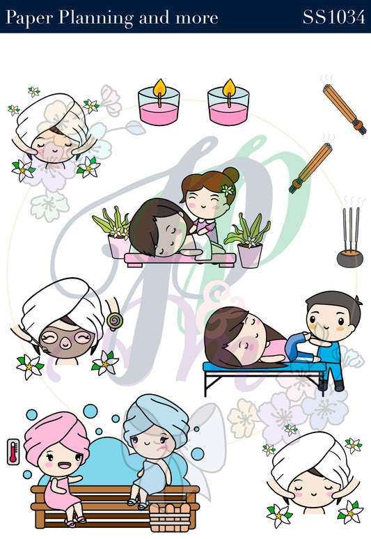 Day at the Spa Sticker Sheet