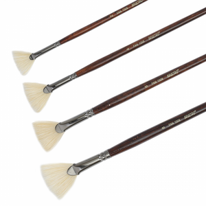 Brustro Artists Bristlewhite Fan Brush Series 1008