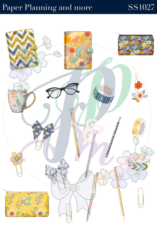 Flower Garden Planner Sticker Sheet