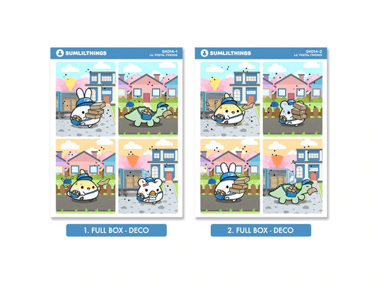 Lil' Postal Friends Decorative Kit (8 Pages) - GOLD FOIL