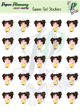 Load image into Gallery viewer, Gamer Girl Sticker Sheet
