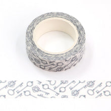 Load image into Gallery viewer, Vintage Key Pattern Washi Tape
