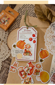 Fall Squirrels Sticker Box