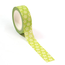 Load image into Gallery viewer, Daisies Green Washi Tape
