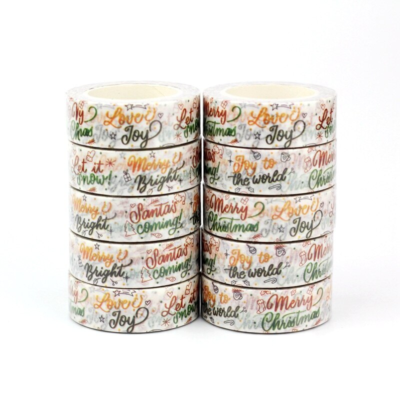 Christmas Sayings Washi Sample