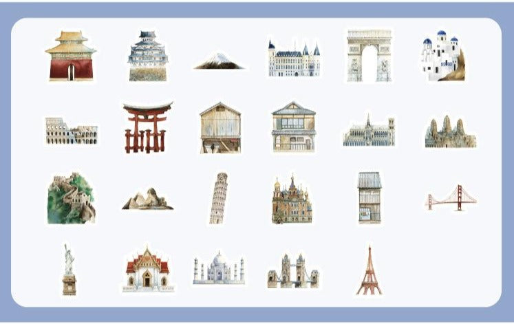 Architectures Around the World Planner Stickers