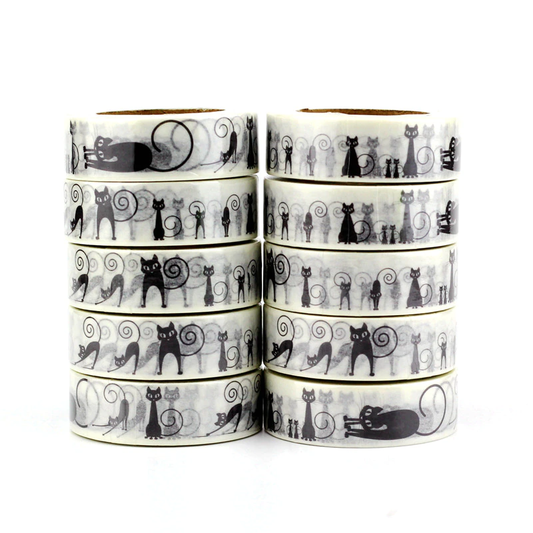 Cat Silhouette Washi Tape