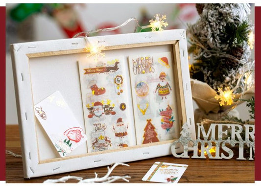 Christmas Gold Foiled Stickers
