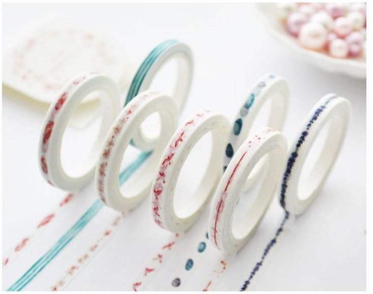 Seashells Thin Washi Tape