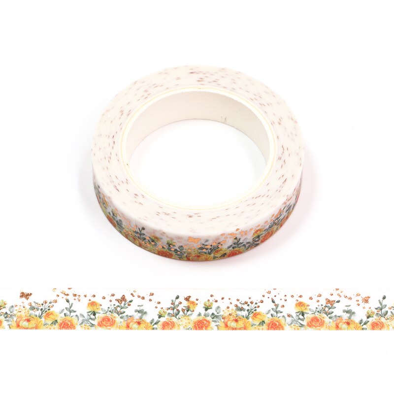 Foiled Floral Butterfly Washi Tape