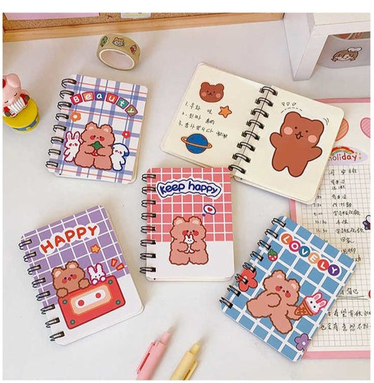 Cute Spiral Bound Mini Notebooks