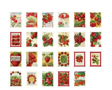 Load image into Gallery viewer, Strawberries Stamp Sticker Box
