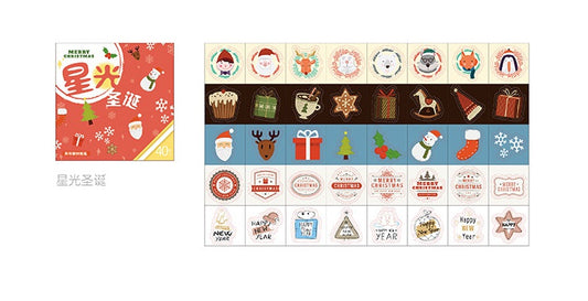 Snowman Christmas Sticker Box