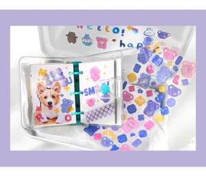 Hello Koala Glitter PET Sticker