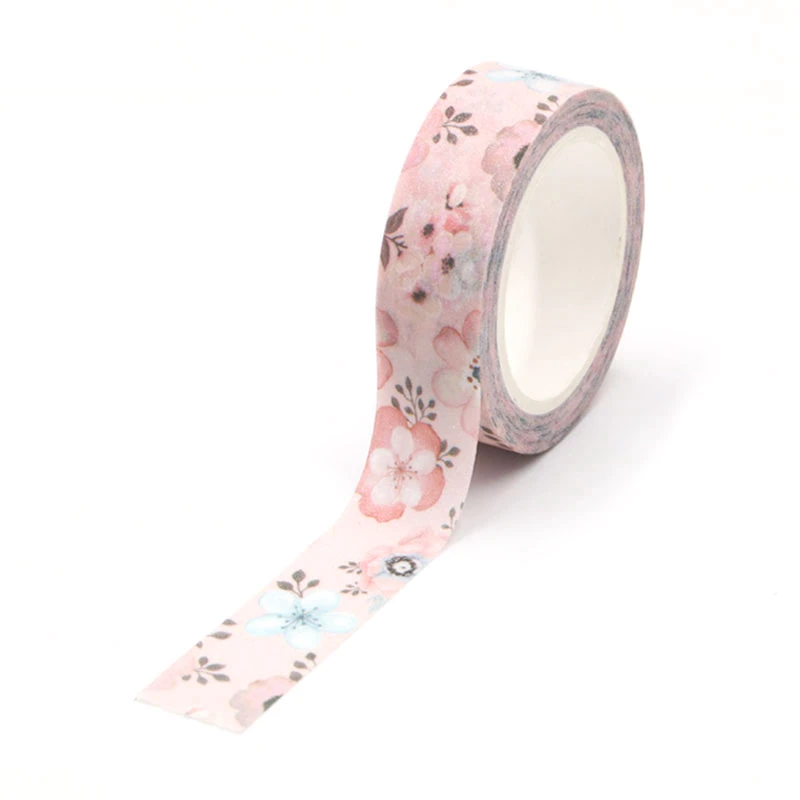 Spring Pink Floral Washi Tape