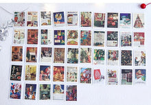 Load image into Gallery viewer, Retro Christmas Stamps Sticker Box
