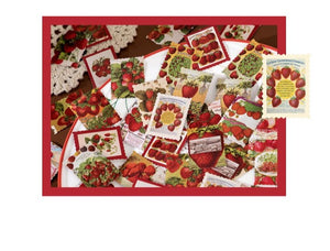 Strawberries Stamp Sticker Box