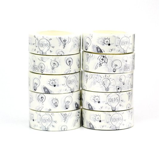 Black and White Science Washi Tape