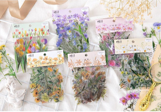 Pressed Flowers PET Stickers