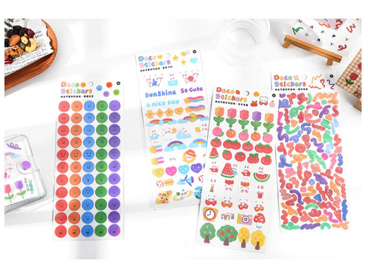 Colourful Confetti Glitter PET Sticker