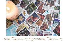 Load image into Gallery viewer, Retro Christmas Stamps Sticker Box
