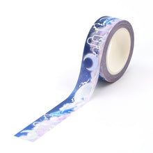 Load image into Gallery viewer, Moon and Dreams Silver Foiled Washi Tape

