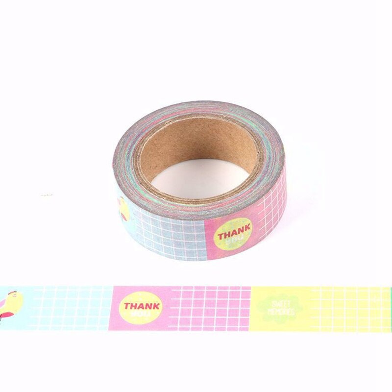 Colourful Check Memo Washi Tape
