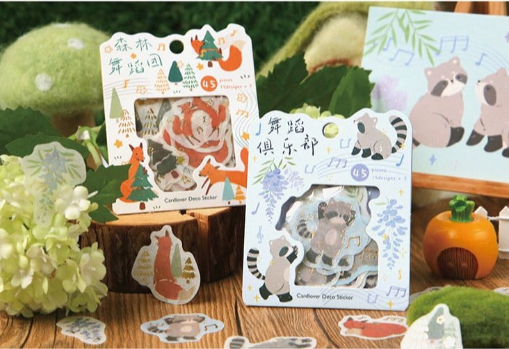Forest Animals Flake Seals