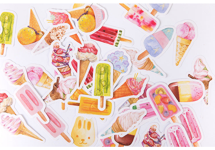 Rainbow Ice Cream Planner Stickers