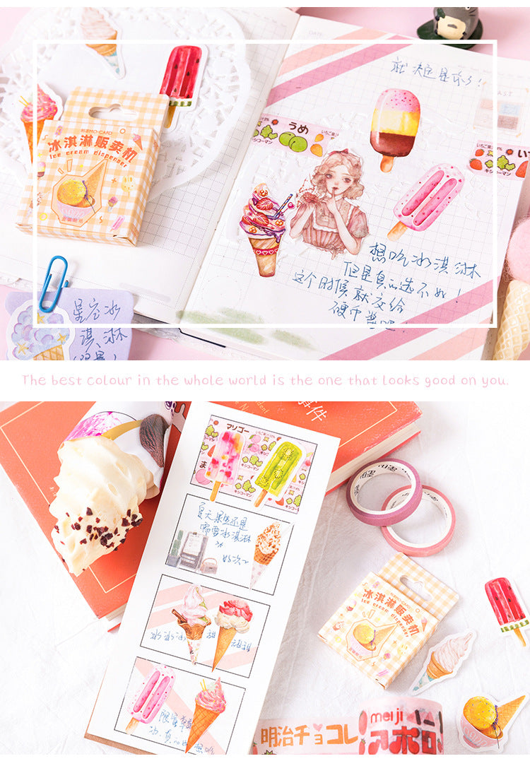 Rainbow Ice Cream Planner Stickers