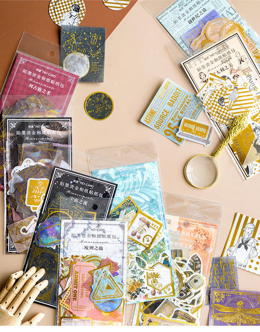 Renaissance Series Gold Foiled Stickers