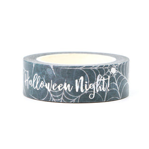 Halloween Night Silver Foiled Washi Tape