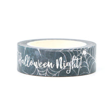 Load image into Gallery viewer, Halloween Night Silver Foiled Washi Sample

